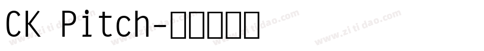 CK Pitch字体转换